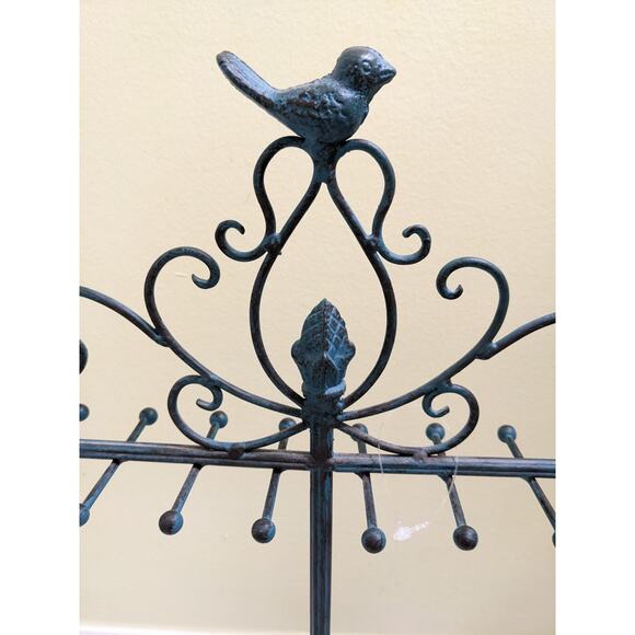 Rustic Keychain Jewelry Necklace Accessory Hanger (Free standing) Metal Bird - Picture 6 of 7